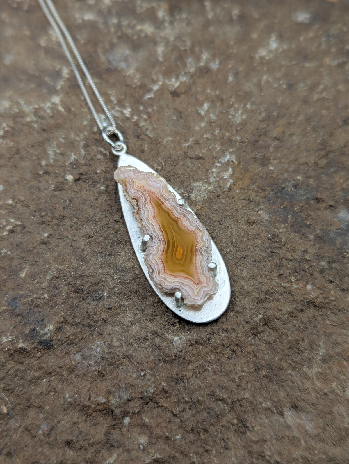 Laguna Agate Slice Necklace