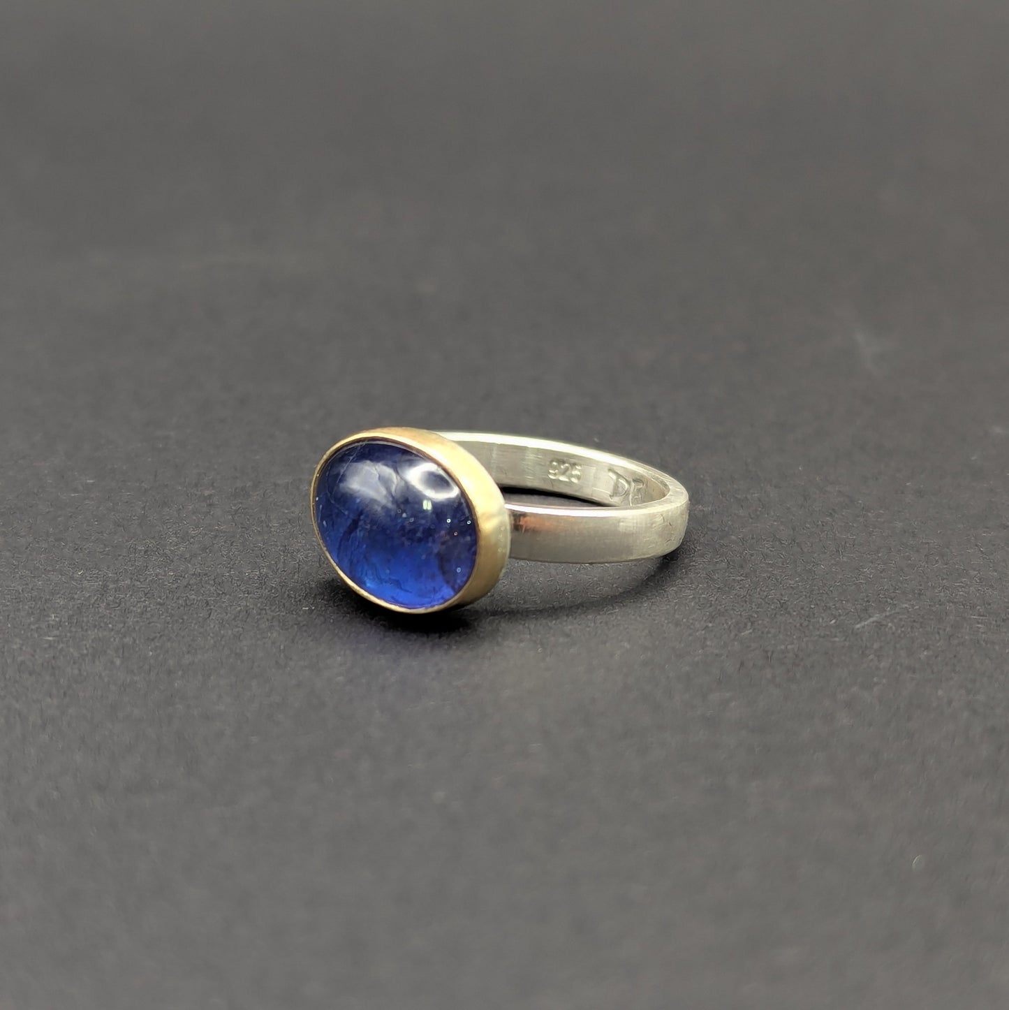 Tanzanite Cabochon Ring - Size 7