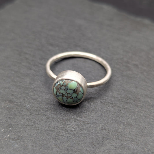Desert Bloom Variscite Ring - Size 8.5