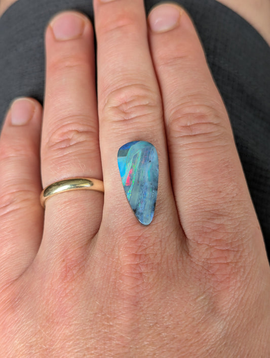 Australian Boulder Opal Polished Stone