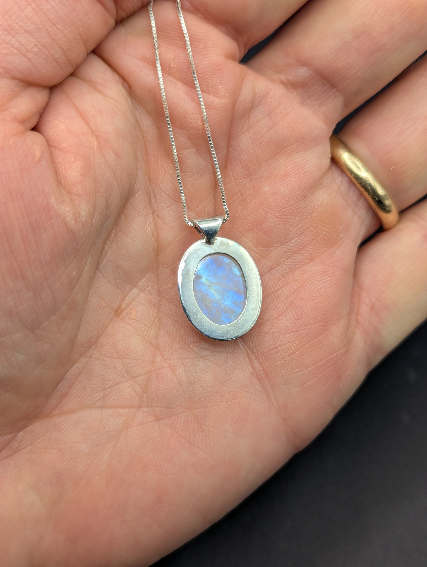 Rose Cut Moonstone Necklace