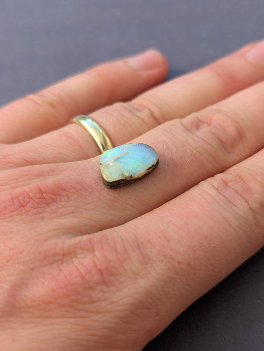 Australian Boulder Opal Cut Stone