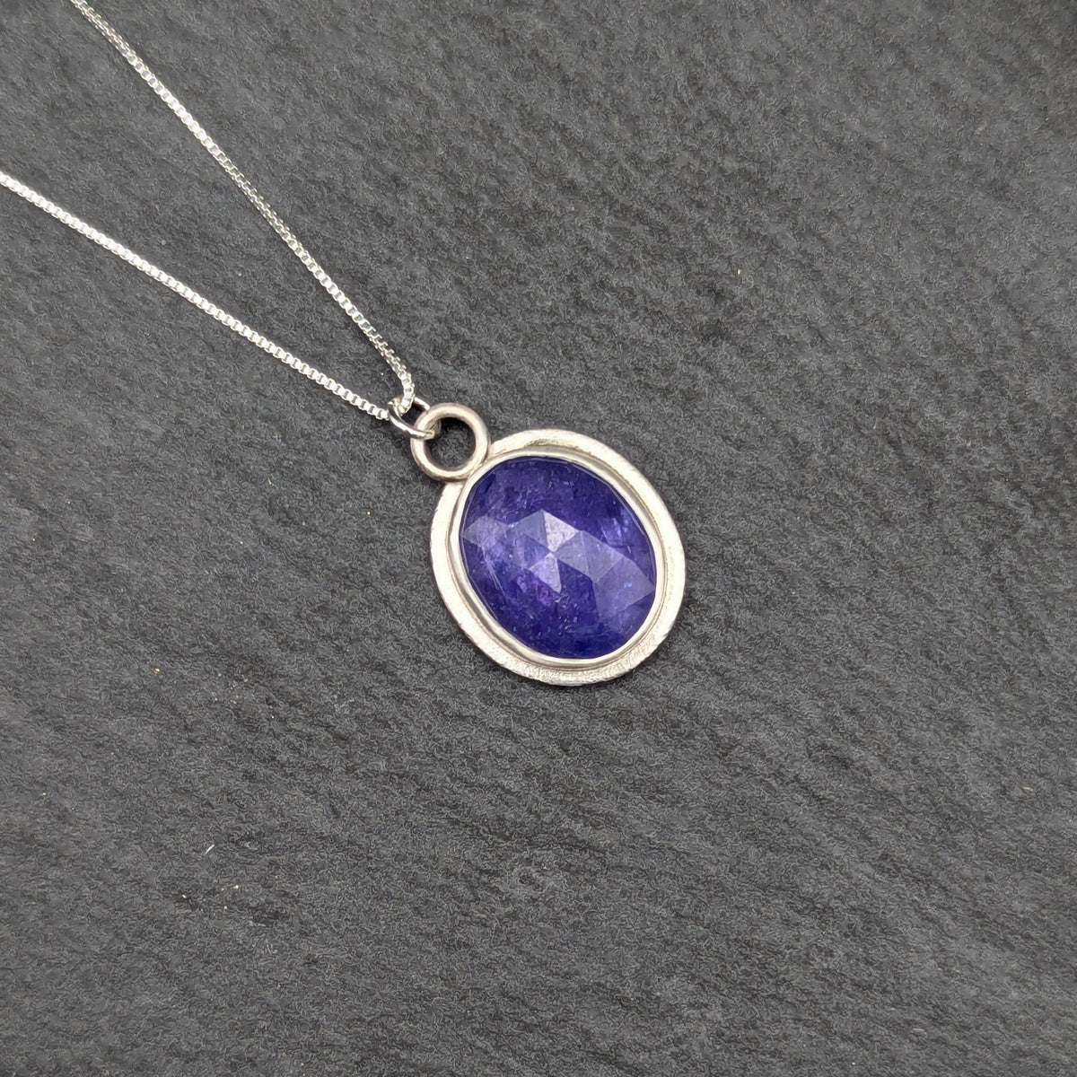 Rose Cut Tanzanite Necklace