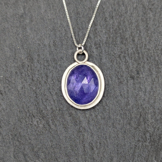 Rose Cut Tanzanite Necklace