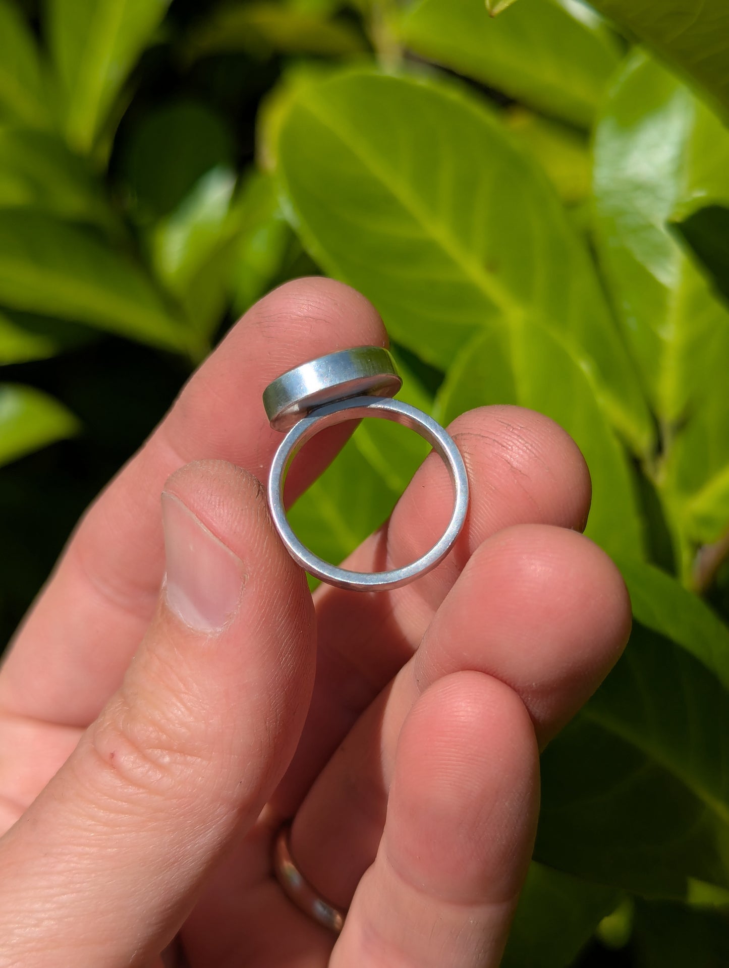 Shimmering Oregon Sunstone Ring - Size 7