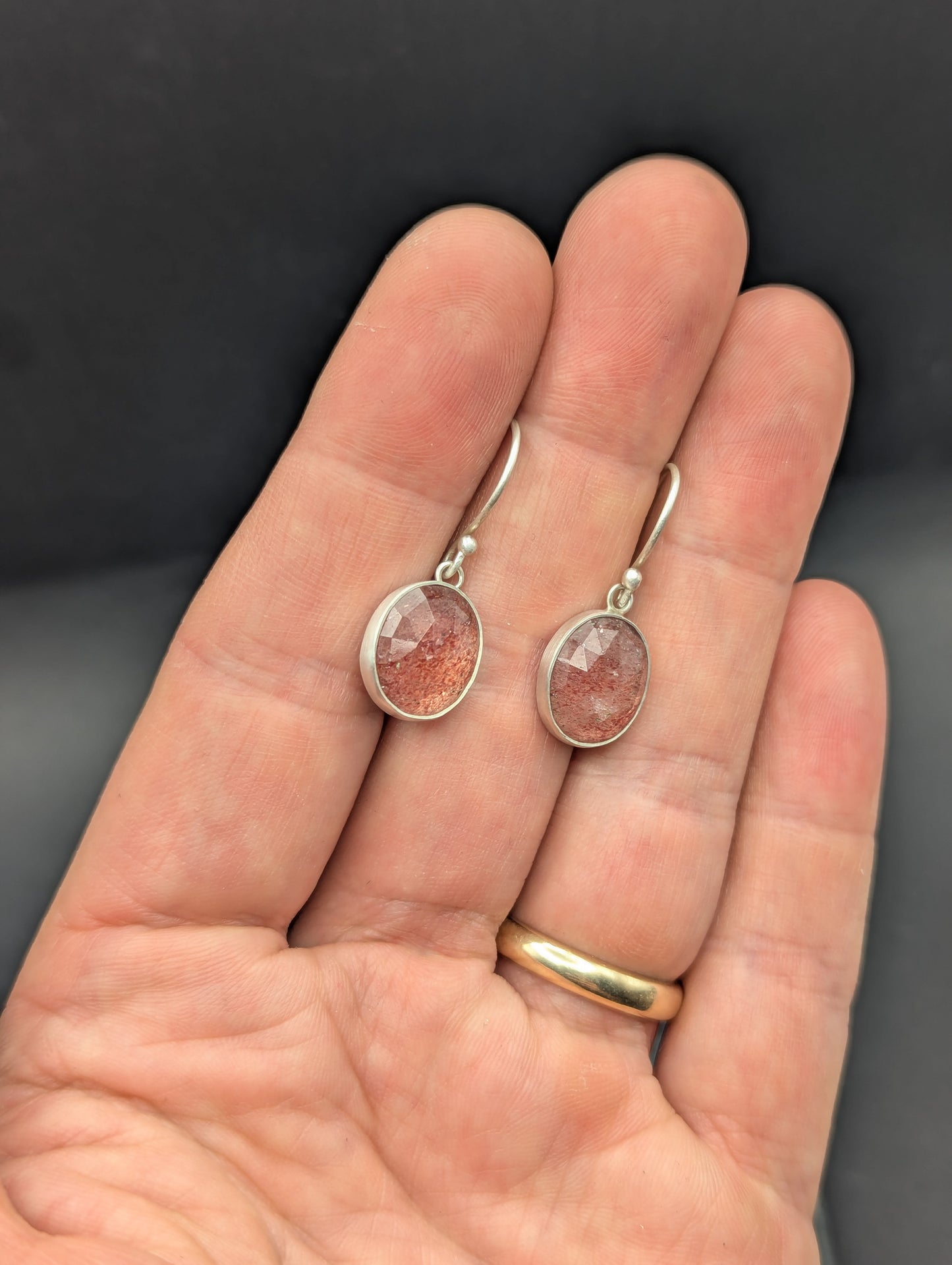 Strawberry Quartz Earrings