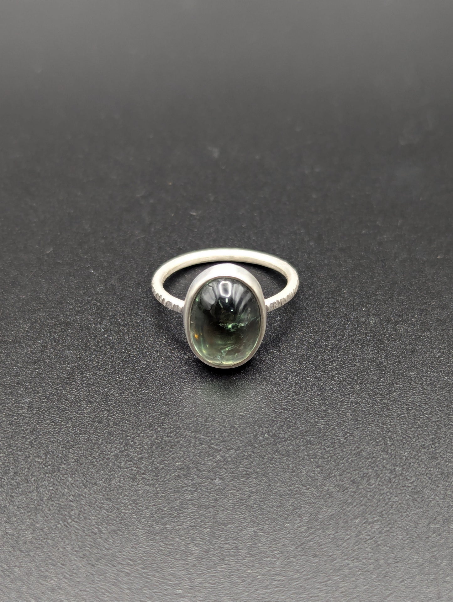Olive Green Tourmaline Ring - Size 6