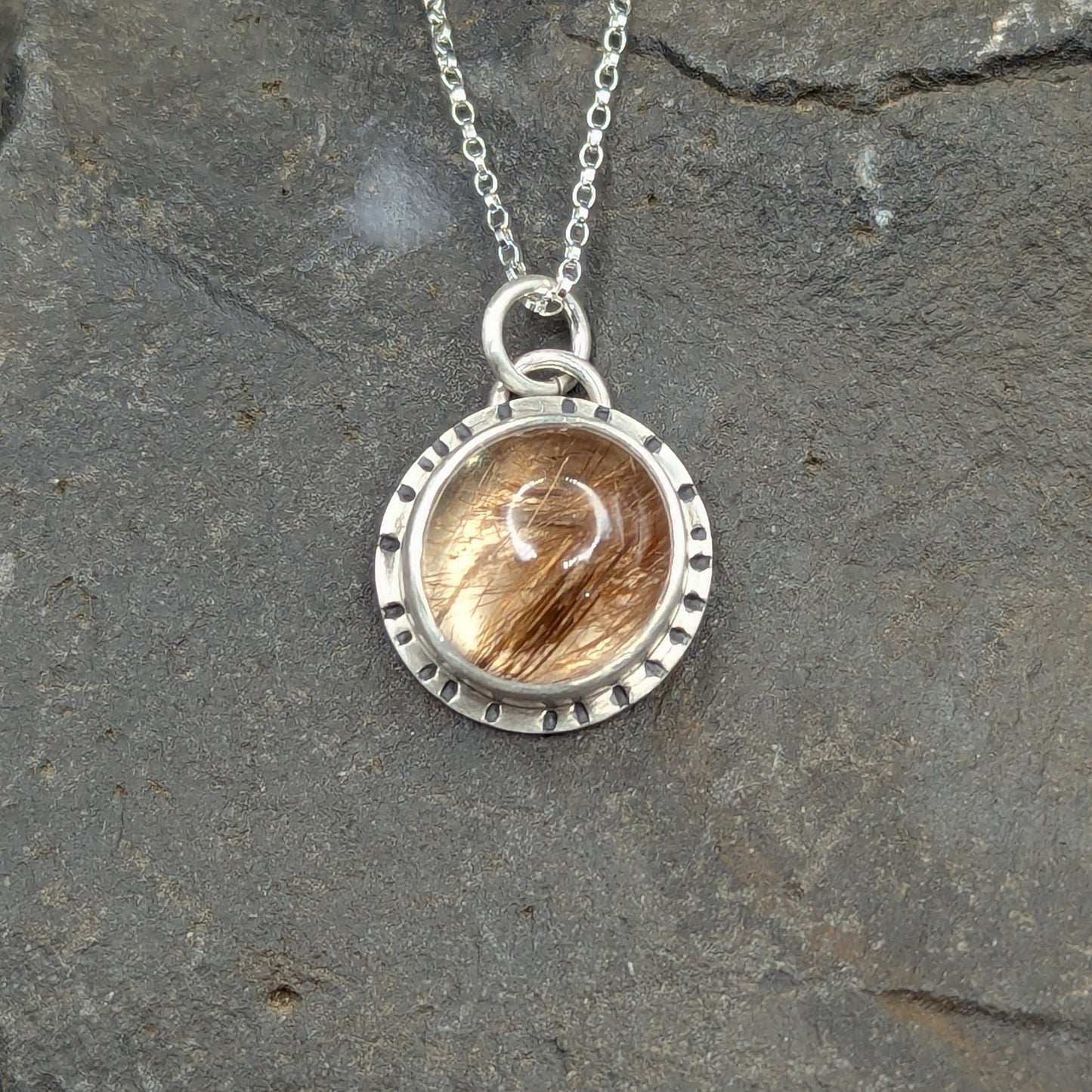 Gold Rutile Necklace