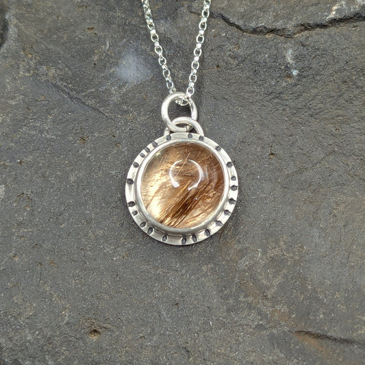 Gold Rutile Necklace