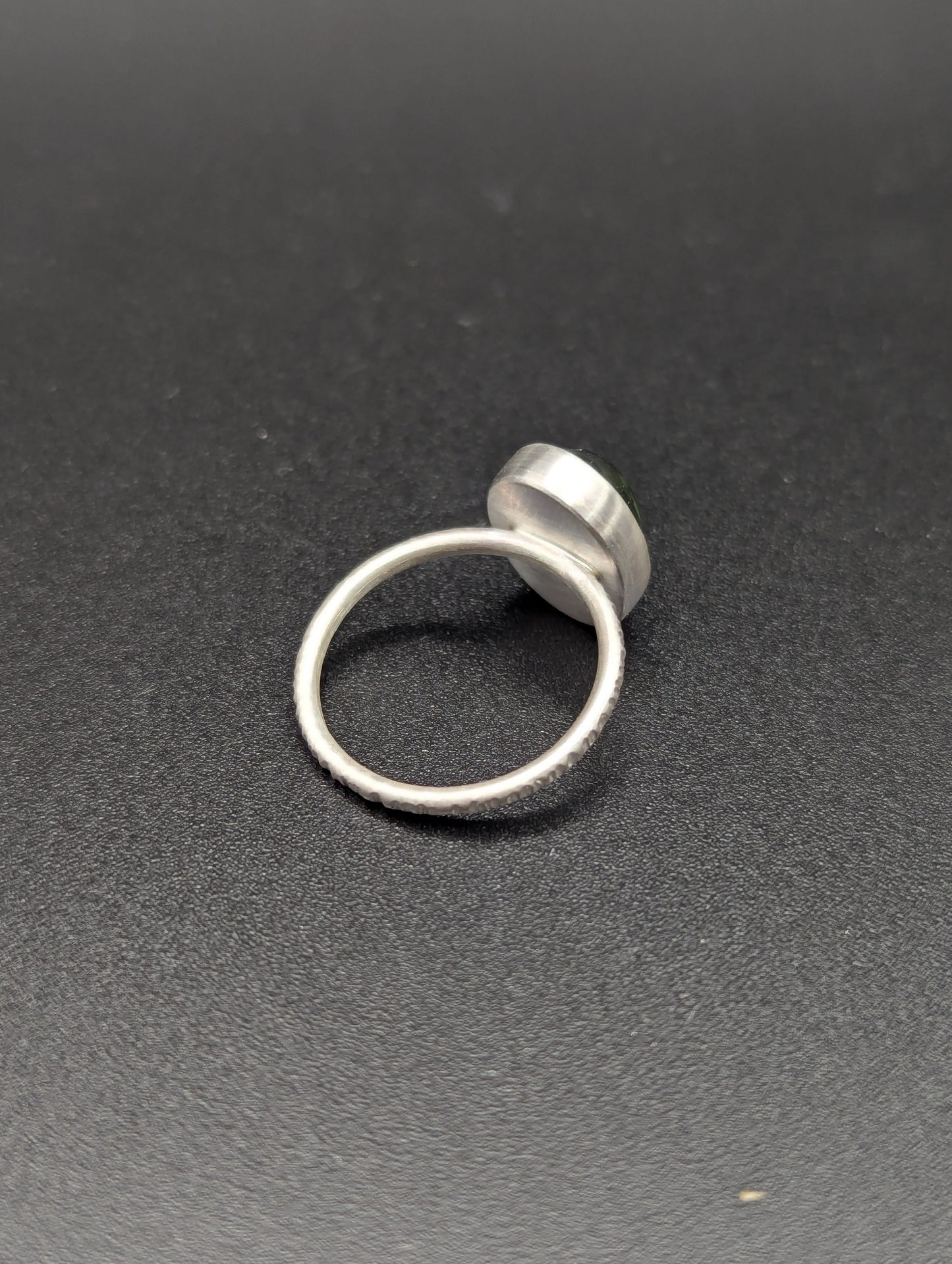 Olive Green Tourmaline Ring - Size 6