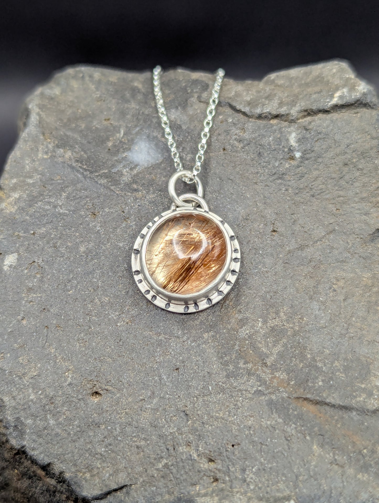 Gold Rutile Necklace