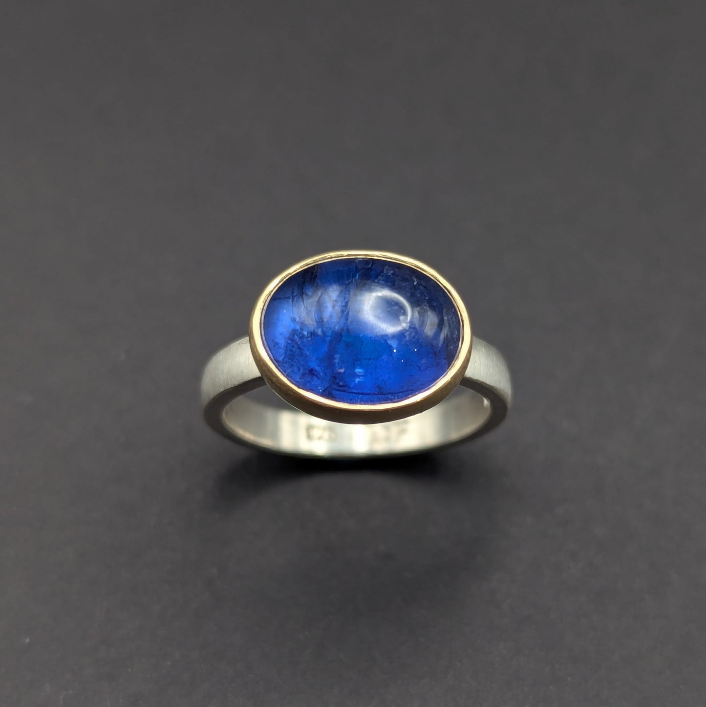 Tanzanite Cabochon Ring - Size 7