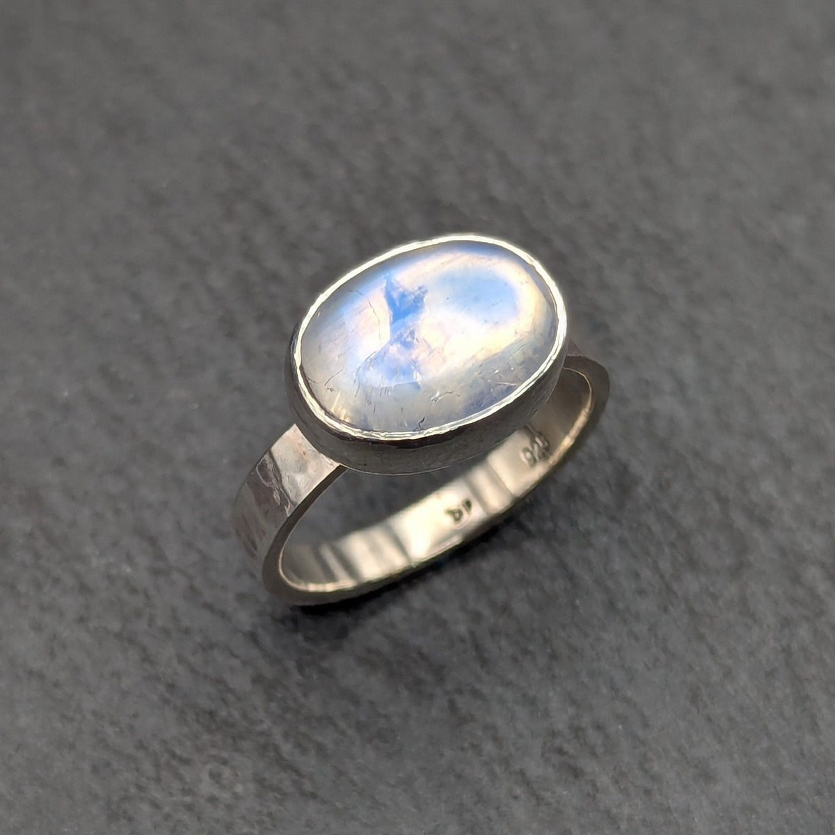Moonstone Cabochon Ring - Size 9.5