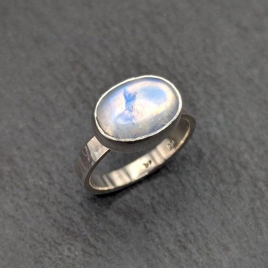 Moonstone Cabochon Ring - Size 9.5