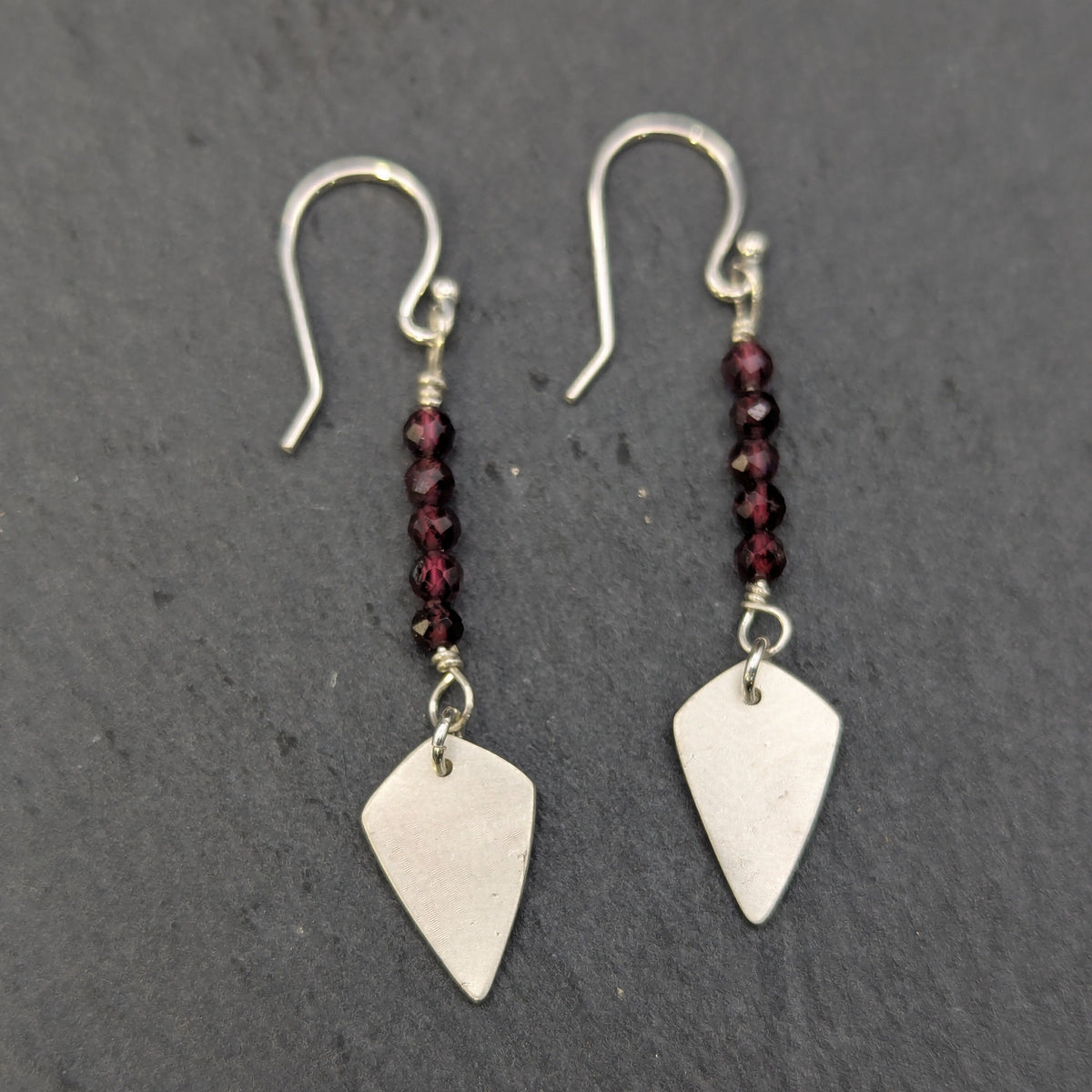 Garnet Drop Earrings