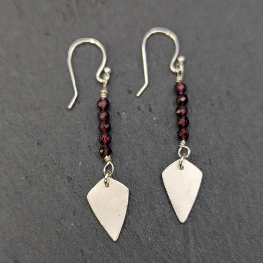 Garnet Drop Earrings