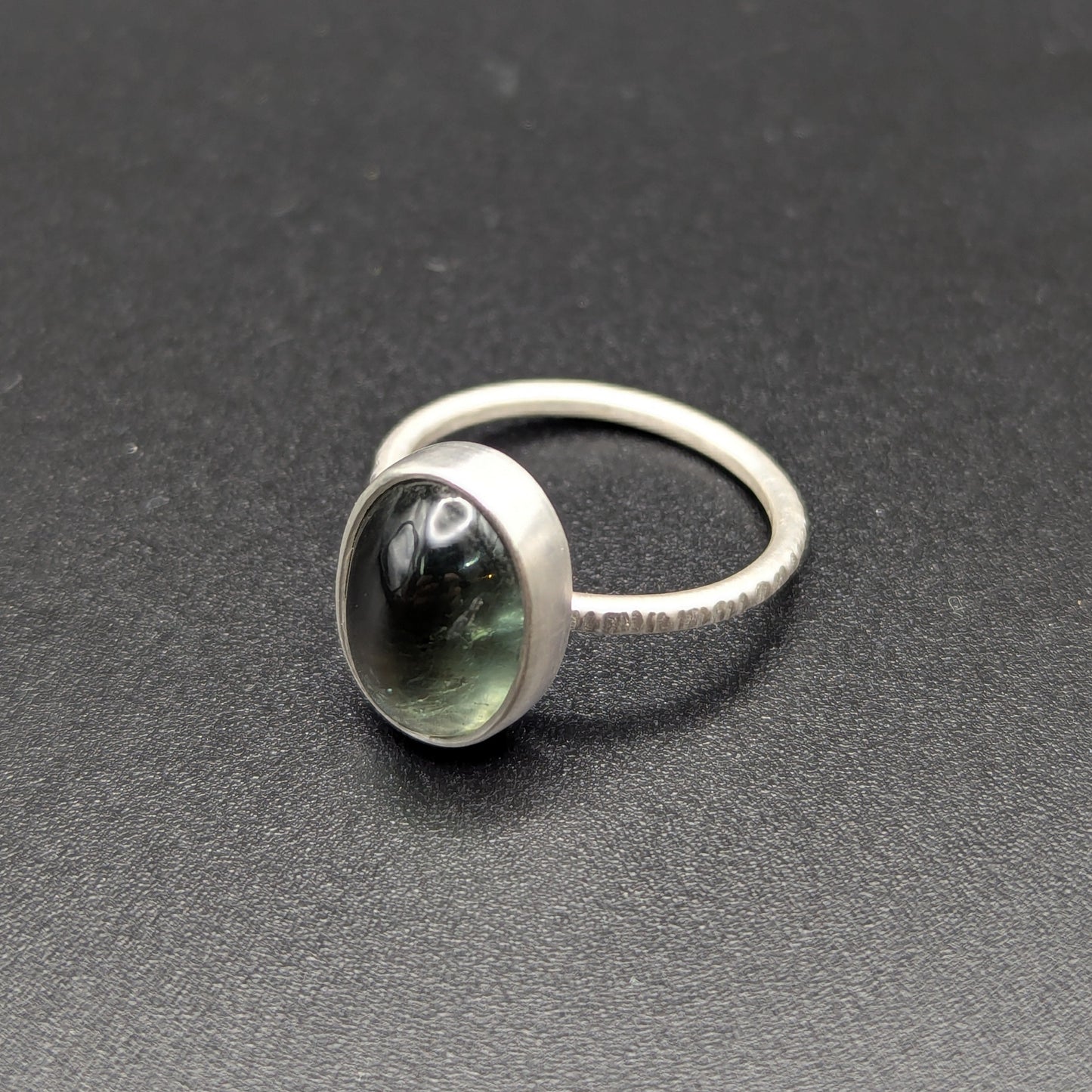 Olive Green Tourmaline Ring - Size 6