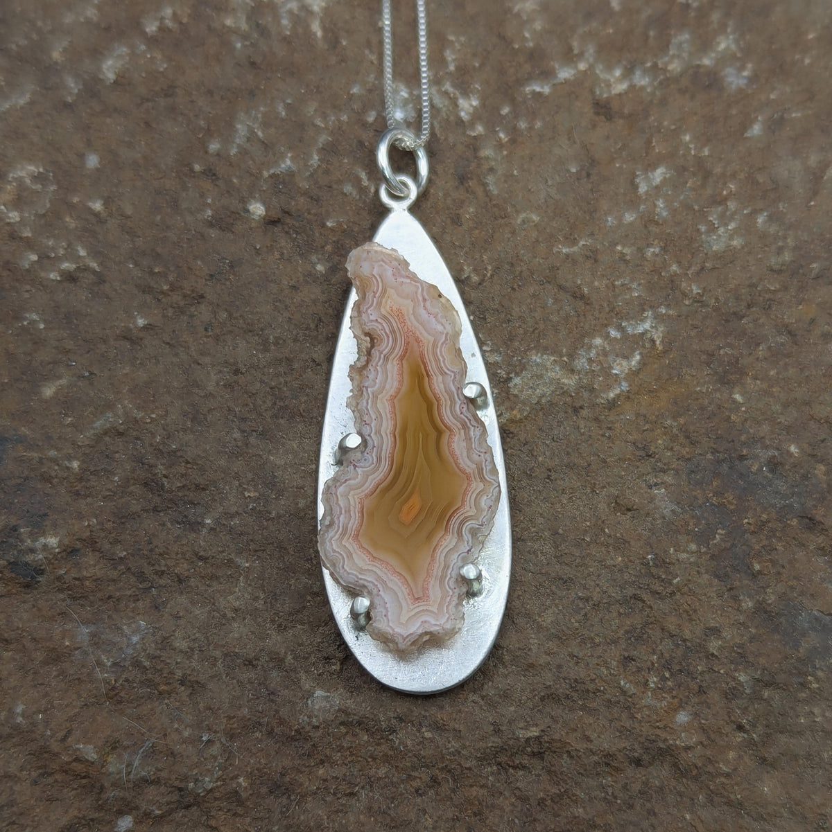Laguna Agate Slice Necklace