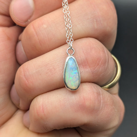 Bright Australian Opal Necklace