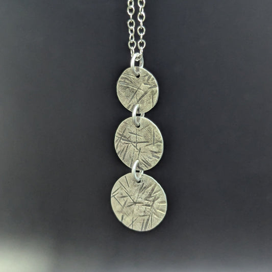 Stacked Triple Disc Necklace
