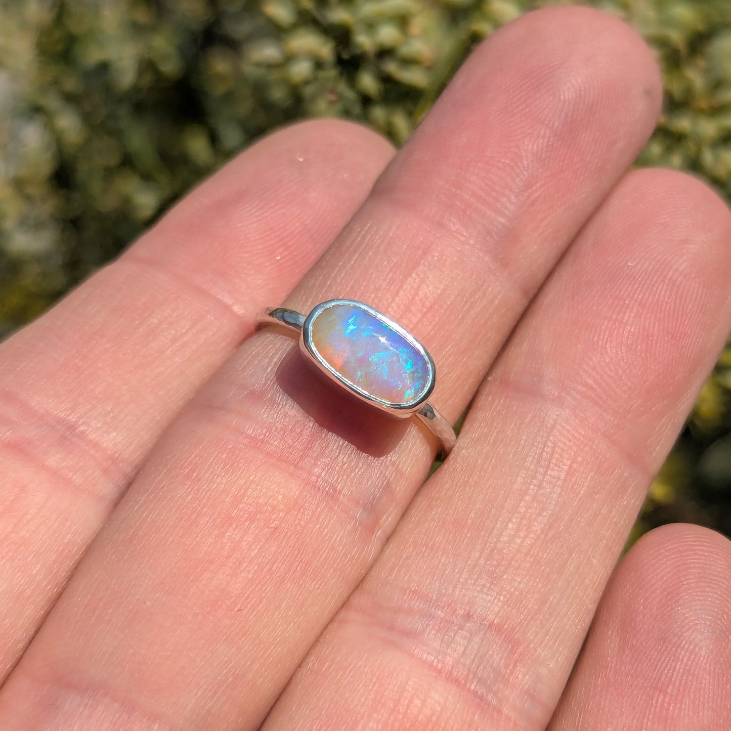Australian Pipe Opal Ring - Size 7