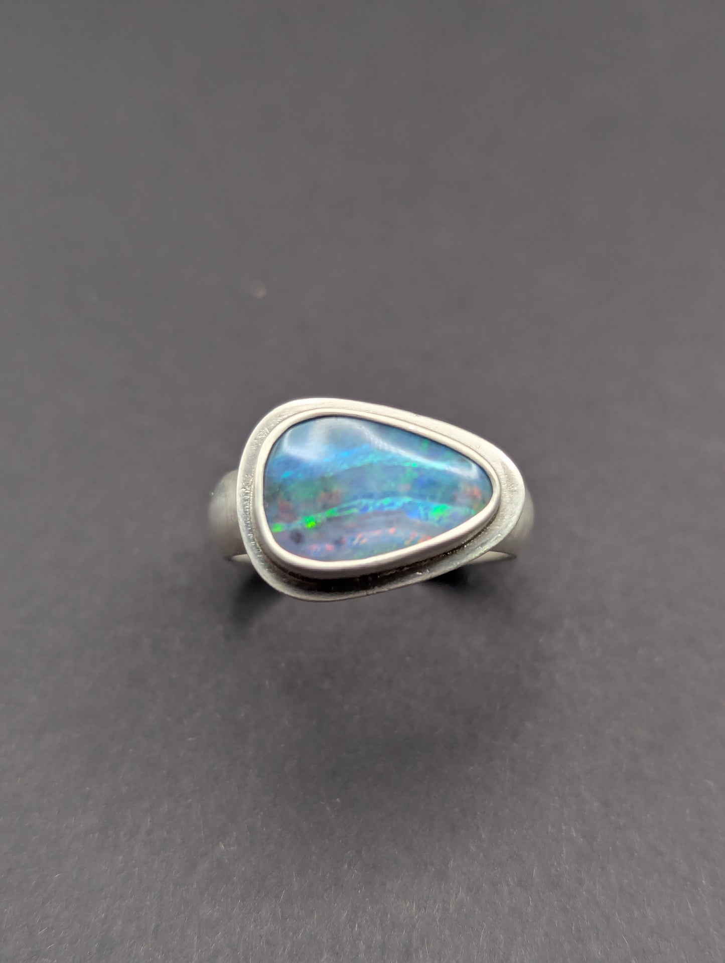 Australian Boulder Opal Ring - Size 10