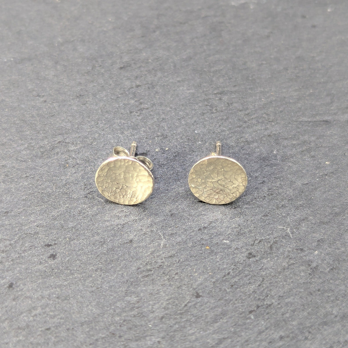 Hammered Silver Studs