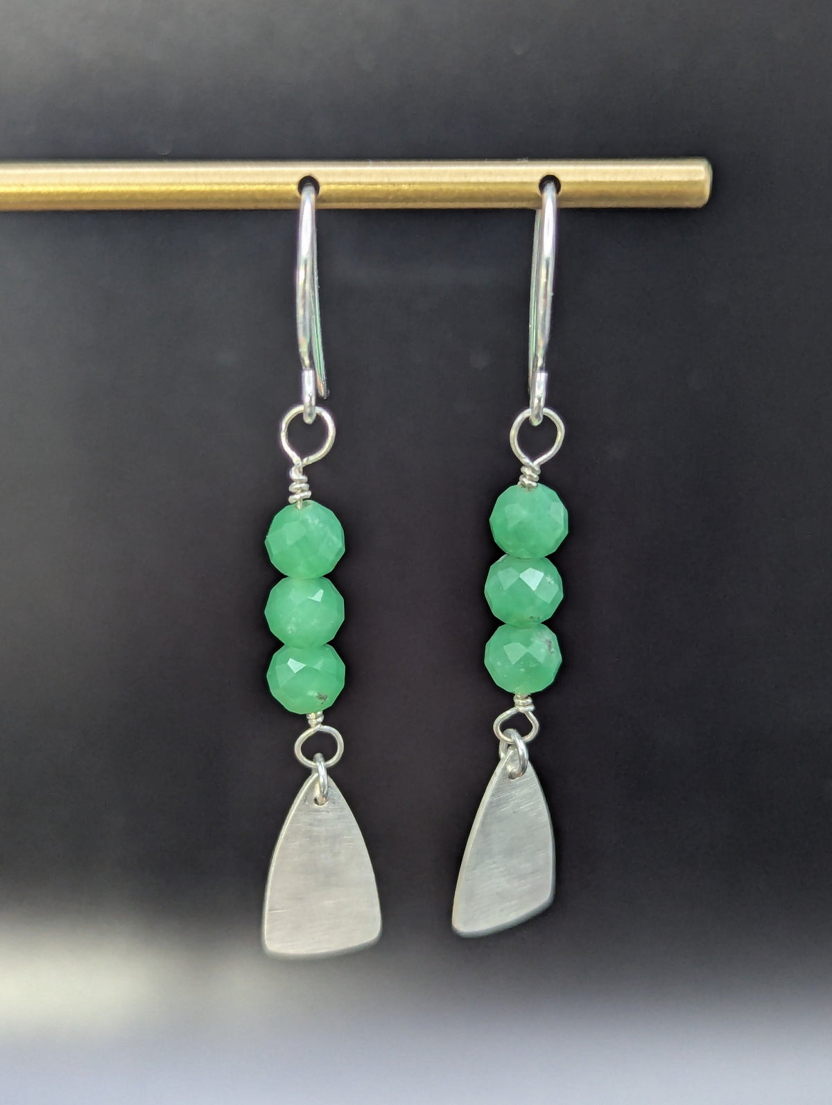 Chrysoprase Drop Earrings