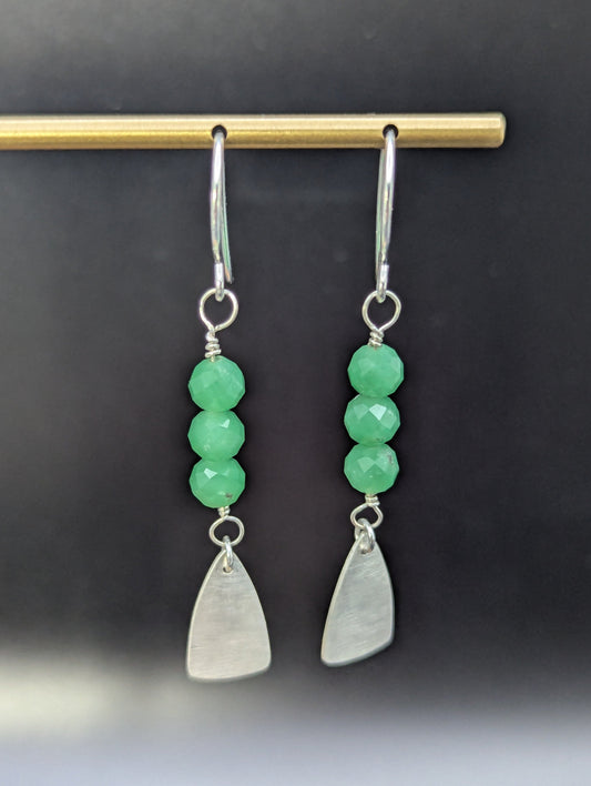 Chrysoprase Drop Earrings