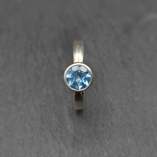 Sky Blue Topaz Ring - Size 8.25