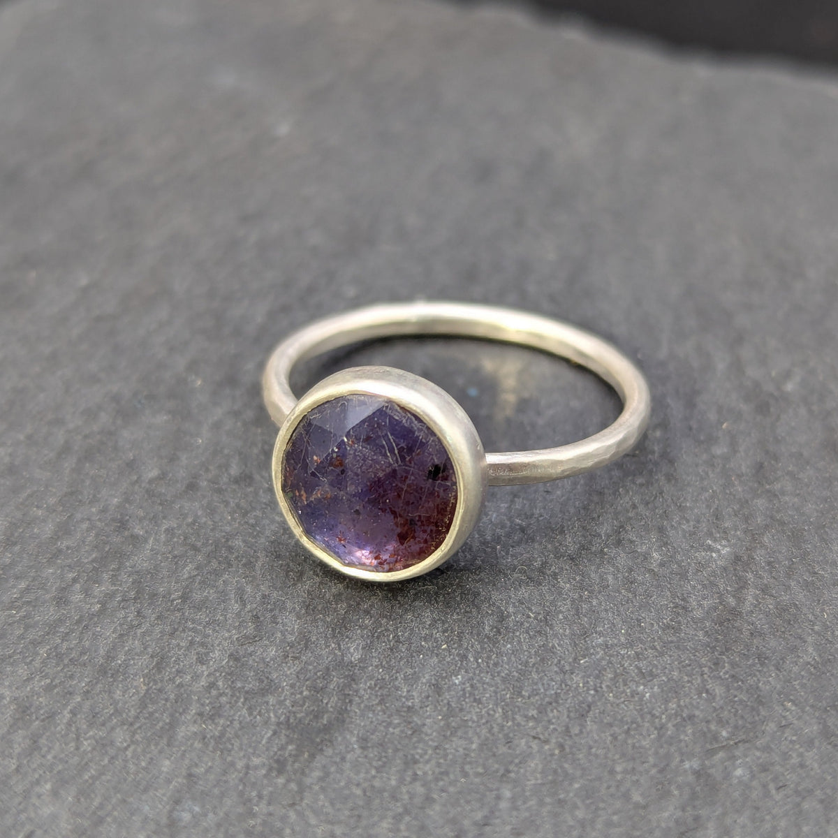 Iolite Sunstone Ring - Size 7.5