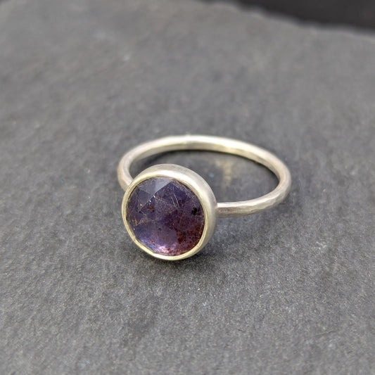 Iolite Sunstone Ring - Size 7.5