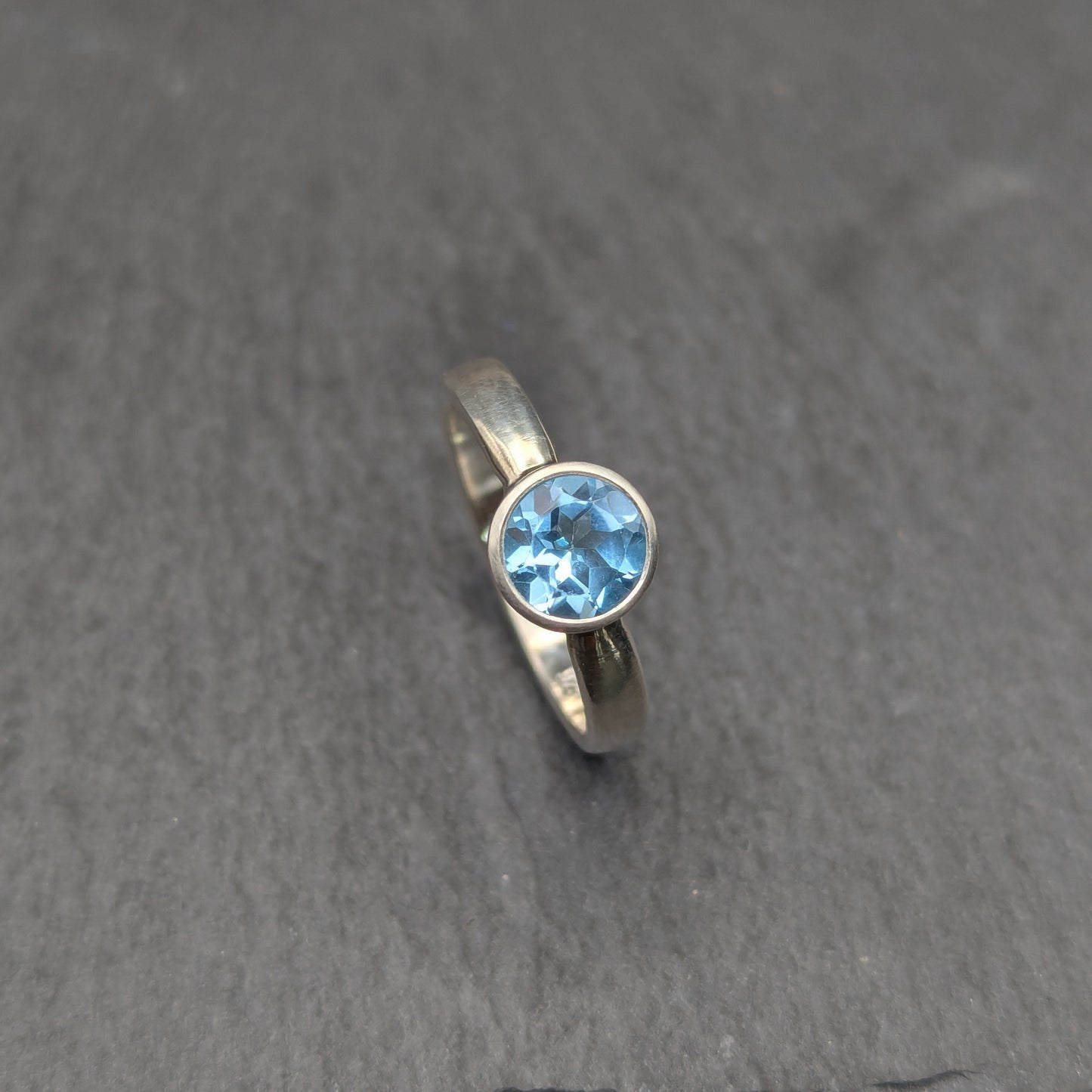 Sky Blue Topaz Ring - Size 8.25