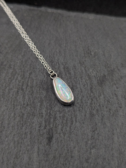 Bright Australian Opal Necklace