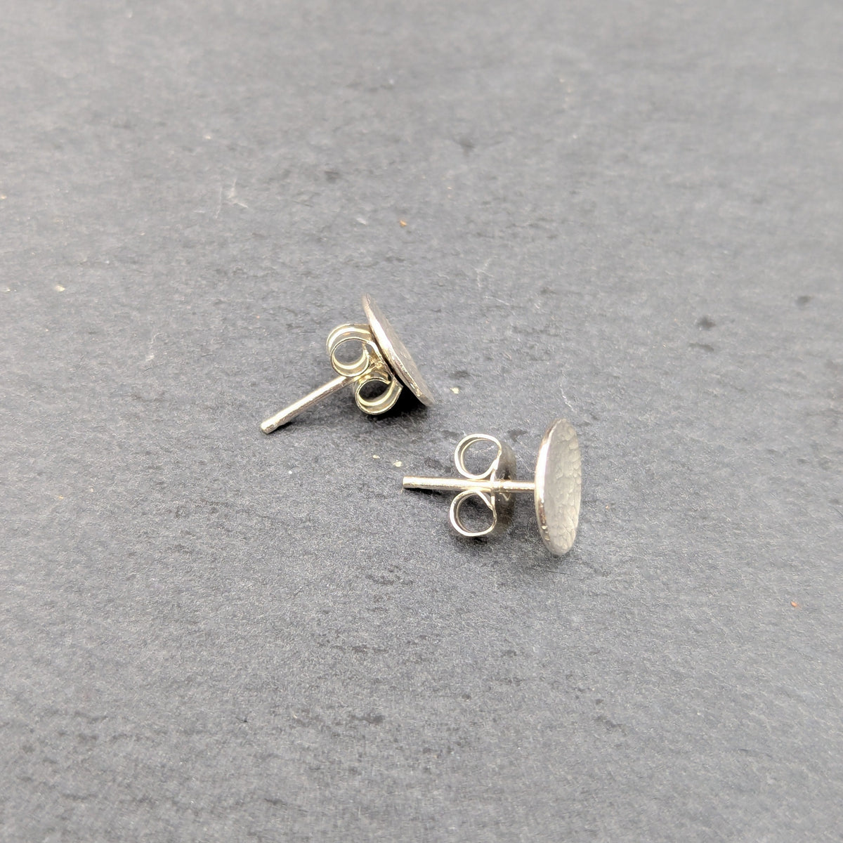 Hammered Silver Studs