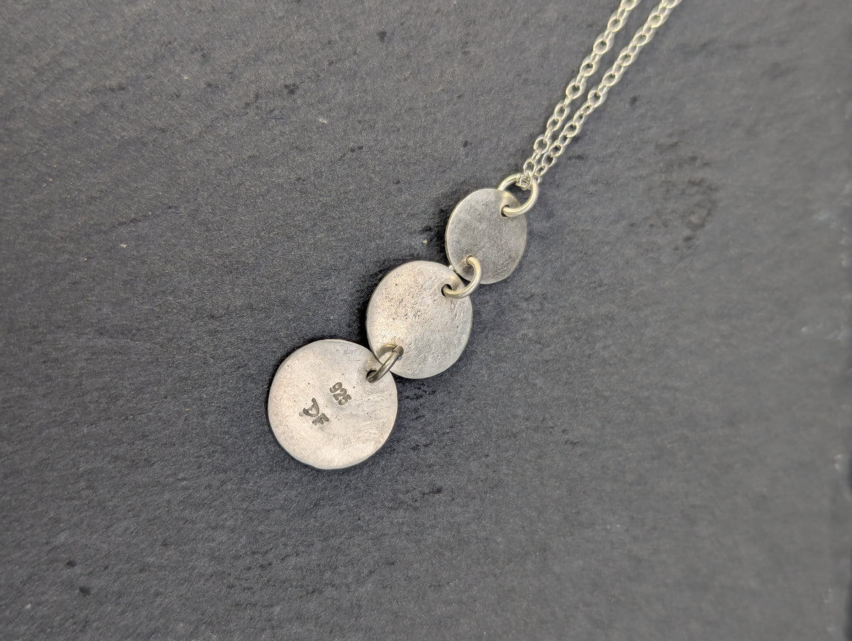 Stacked Triple Disc Necklace