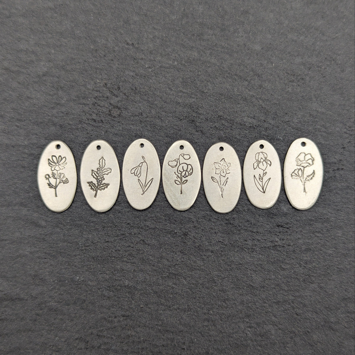 Birth Month Flower Pendant
