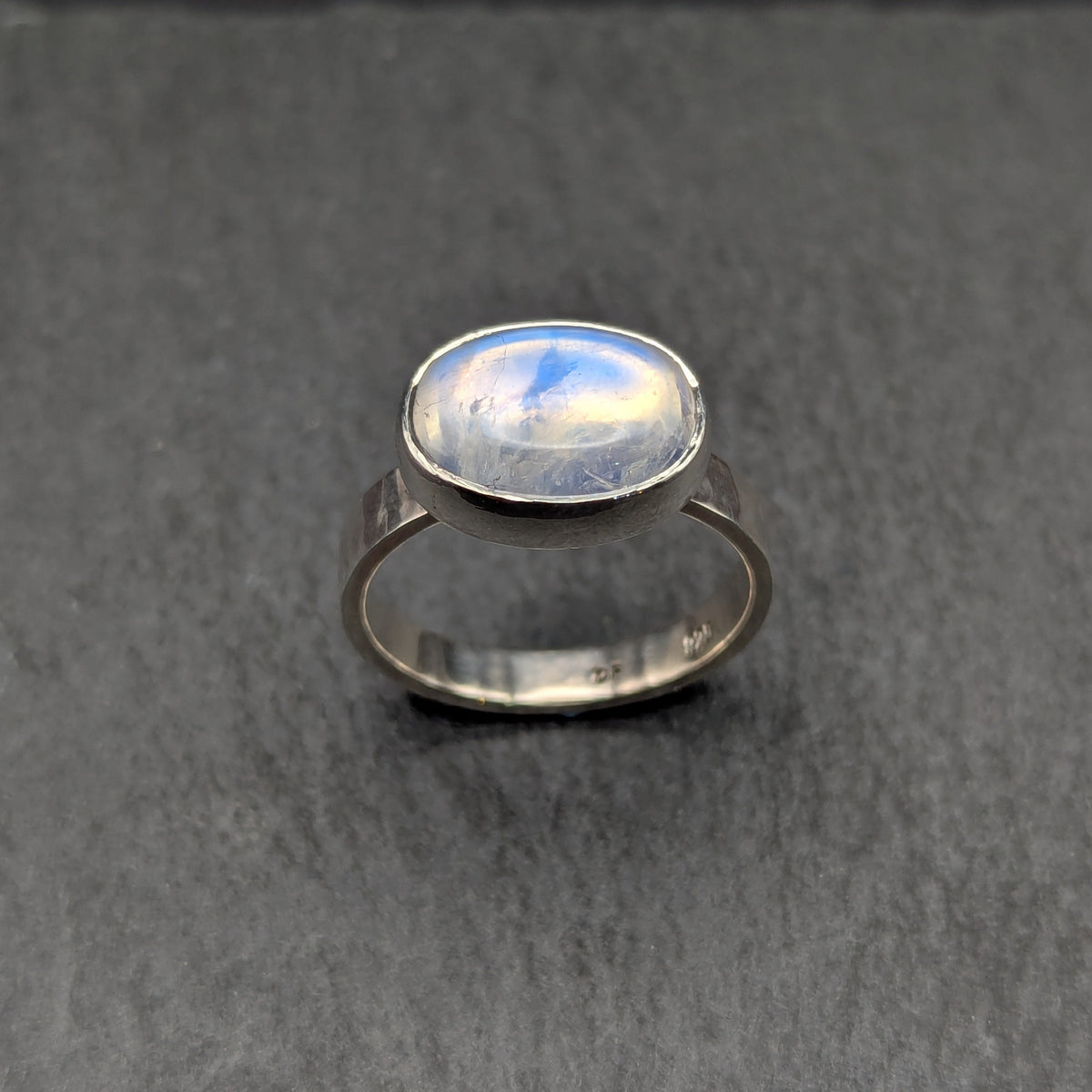 Moonstone Cabochon Ring - Size 9.5