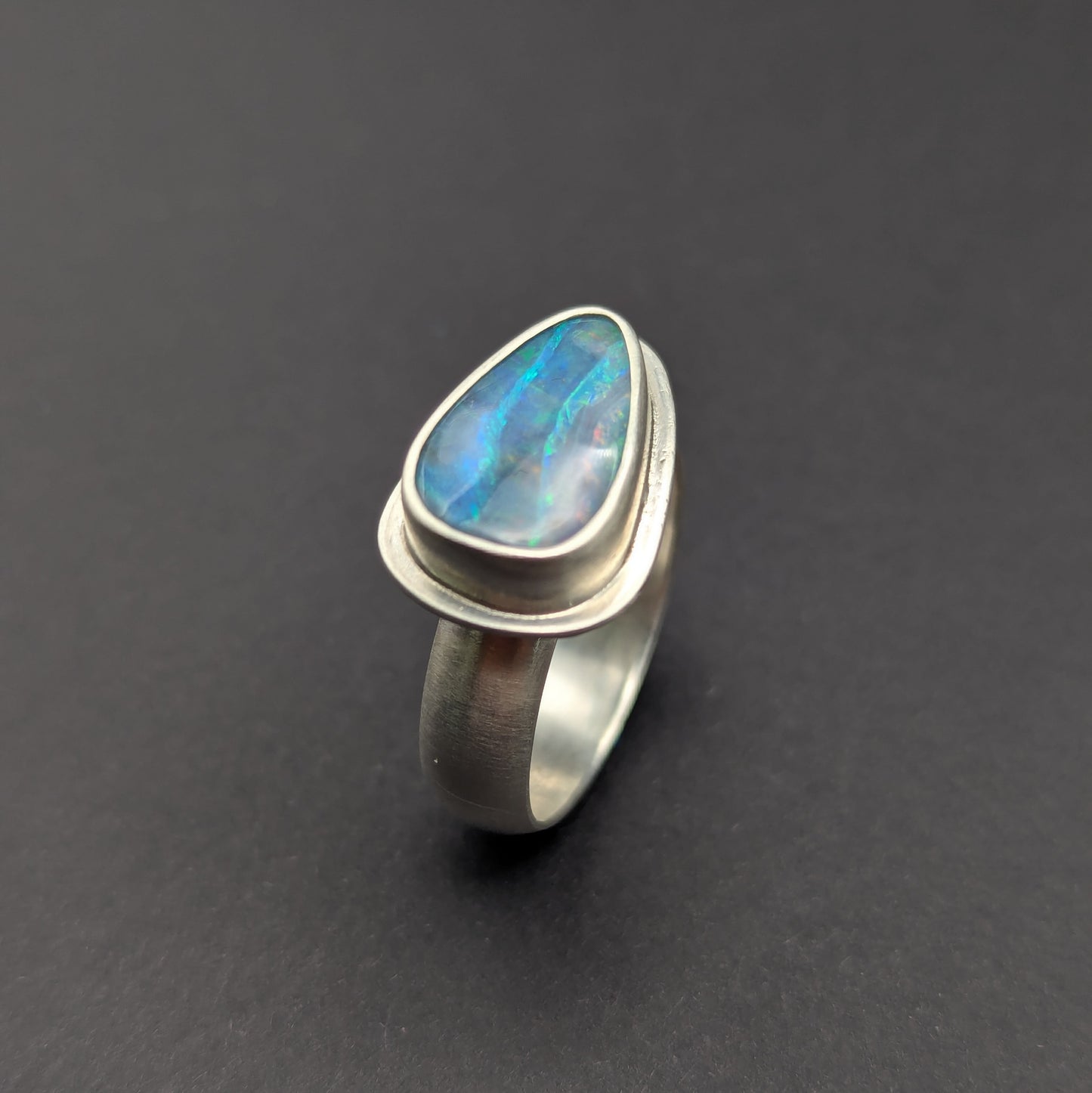 Australian Boulder Opal Ring - Size 10