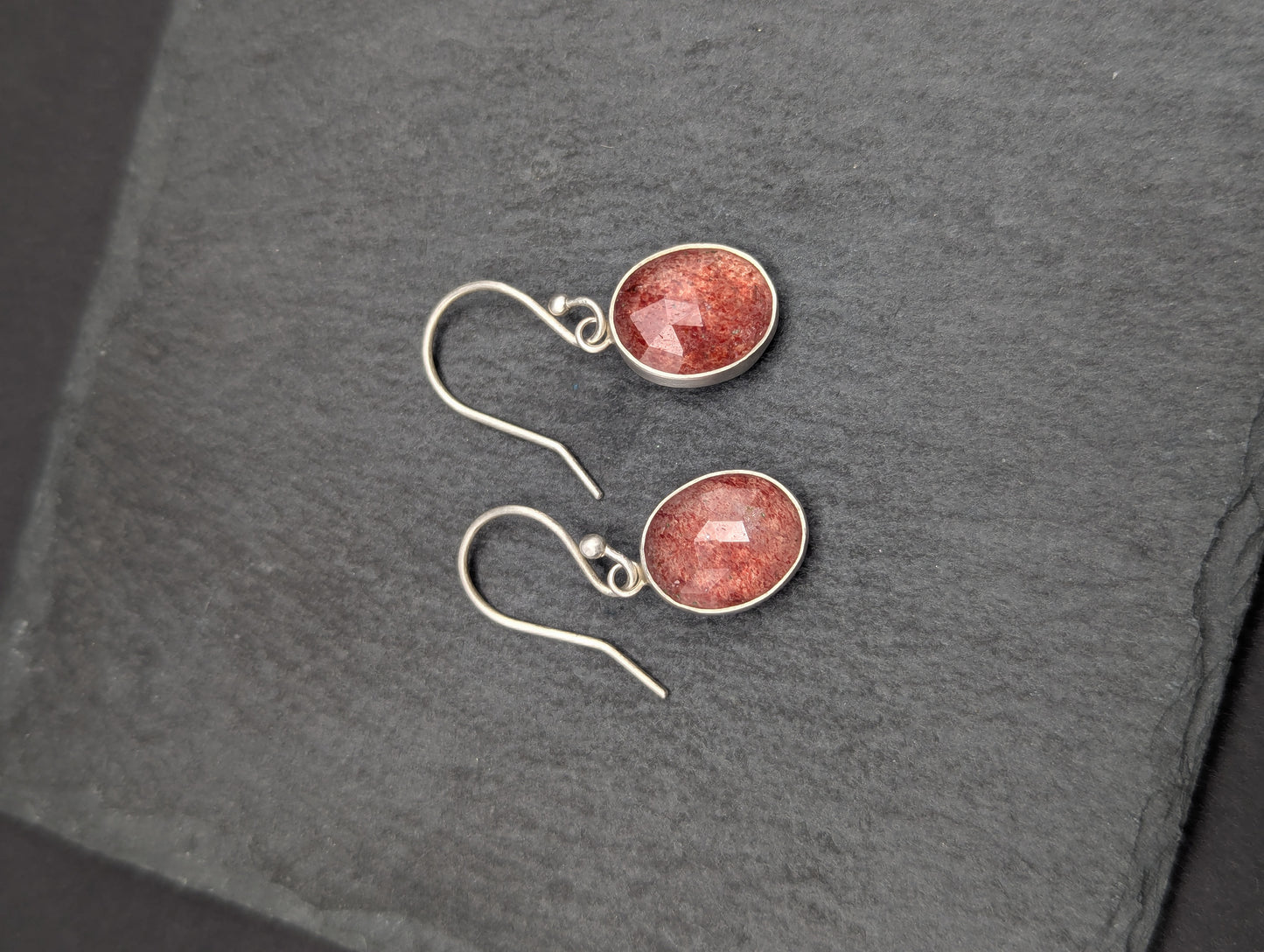 Strawberry Quartz Earrings