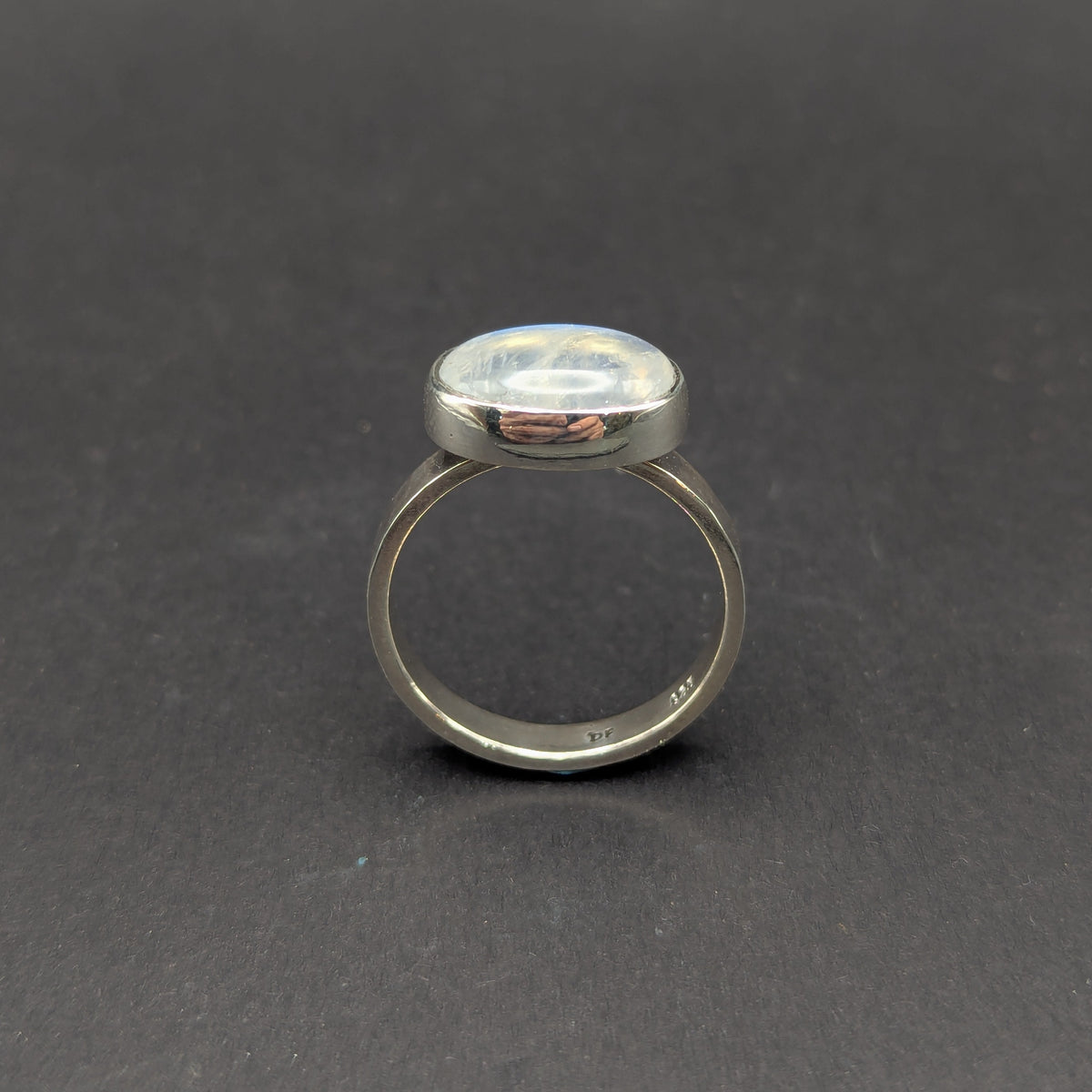 Moonstone Cabochon Ring - Size 9.5