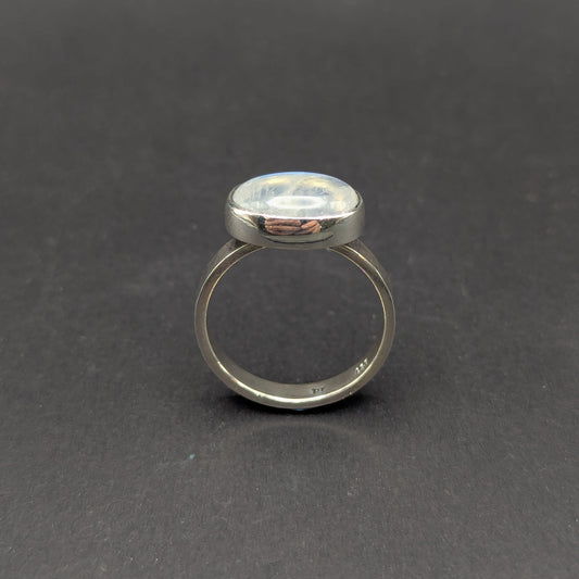 Moonstone Cabochon Ring - Size 9.5