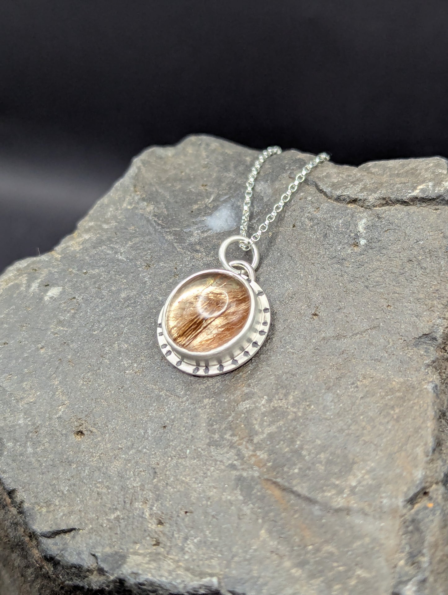 Gold Rutile Necklace